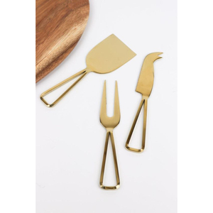 Ensemble de couteaux à fromage avec logo personnalisé très vendu avec fabuleux trancheuse à 3 fourchettes prix de gros manche en bois de bambou conçu avec des ustensiles - Product Image 5