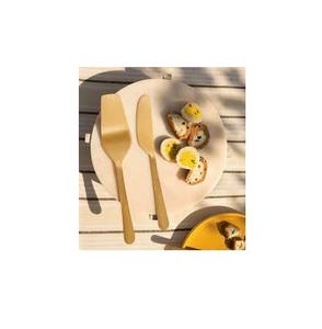 Ustomized-cuchillo de latón con logo para pastel, utensilio de cocina para fiesta de boda, servidor a bajo precio - Product Image 6