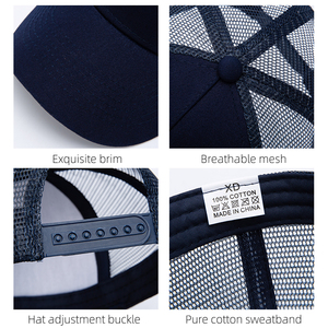 Unisex Adult Custom Logo Trucker Hats Breathable Canvas Baseball Cap with Snapback Screen Print Winter Fashion Style - Product Image 2