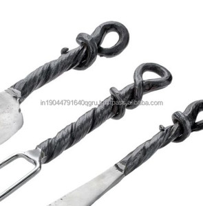 Hot Sale <b>Set</b> of 3 Antique Finished Hand Forged Metal <b>Cheese</b> <b>Set</b> - Product Image 5