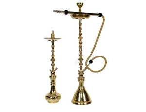 Cachimbas de Latón Macizo Tipo Curvo de Lujo Farida Platinum con Grabado Profundo a Mano y Técnica de Laca, Hechas a Medida - Product Image 3