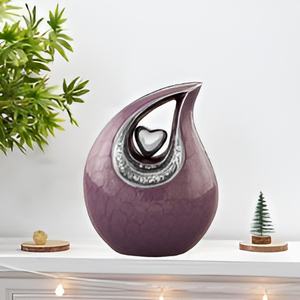 Urnas clásicas de lágrima de cremación para adultos de Metal de aluminio a precios bajos con urna funeraria grabada a mano India 2024 - Product Image 2