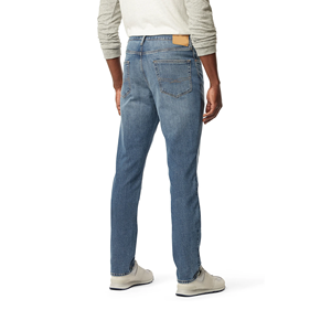 Jeans décontractés de luxe pour hommes, coupe droite, en denim délavé, respirants et écologiques, design personnalisé, pour grandes tailles, orientés vers l'exportation BD - Product Image 2