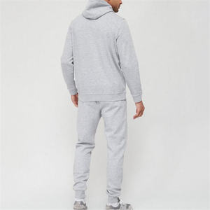 Conjunto Deportivo Unisex con Sudadera con Capucha y Pantalones Deportivos de Felpa de Algodón, Conjunto de 2 Piezas, Liso, Personalizable con Logotipo, Ropa Deportiva Informal Cálida de Invierno - Product Image 2