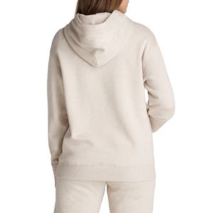 2025 venta al por mayor de alta calidad de las mujeres bordadas suéter suelto 100% algodón Casual Sudadera con capucha deportiva - Product Image 3