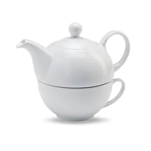 TEA TIME Personalized Business Gift <b>Set</b> Customizable <b>Teapot</b> and Cup for Special Occasions - Product Image 1
