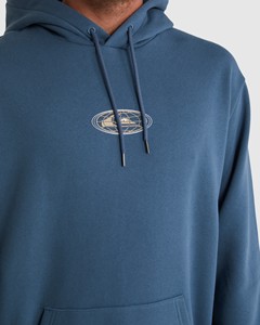 Sweat à capuche imprimé bleu pour hommes, pull en polaire, sweat décontracté en coton à manches longues, haut à capuche chaud d'hiver, streetwear, tenue de mode - Product Image 4