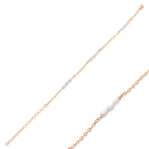 Bracelet à breloques minimaliste à triple perle, vente en gros, fait main, argent sterling 925 turc, plaqué rhodium, plaqué or, bijoux - Product Image 6