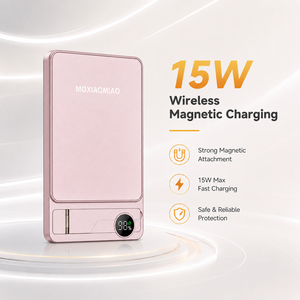 Batería <span class=keywords><strong>Externa</strong></span> Magnética de 10000mAh en Tendencia 2026, Carga Rápida de 15W, Cuerpo de Aluminio con Pantalla LED para <span class=keywords><strong>iPhone</strong></span> - Product Image 1