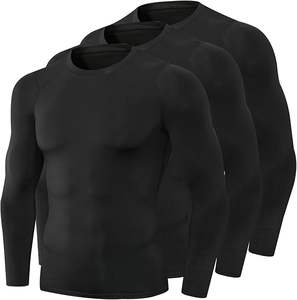 Wholesale Custom <b>Muscle</b> Mens <b>T</b> <b>Shirt</b> Gym Wear High Quality Sports Compression Long Sleeve Top - Product Image 1