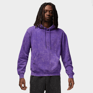 Custom <b>Purple</b> Acid Wash Hoodie Streetwear Pullover <b>Mens</b> Casual Fleece Hooded <b>Sweatshirt</b> Tie Dye Look Wholesale OEM - Product Image 1