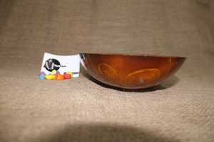 Cuenco de resina Premium para servir comida, diseño en espiral, Color amarillo, forma redonda, tamaño mediano, cuenco de diseñador Tradnary - Product Image 5