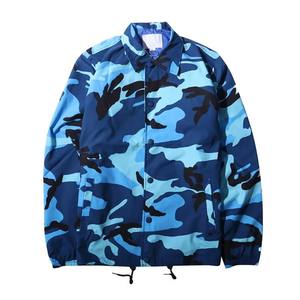 Coupe-vent unisexe élégant de haute qualité en toile à col tournant personnalisé OEM nouvelle tendance pour la course à pied en plein air Camouflage entraîneurs - Product Image 5