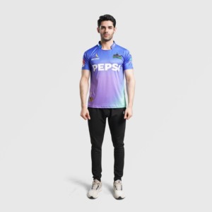 Maillot de football Multan Sultans pour jeunes, style américain, kit extérieur, haut uni, short uni, technique de sublimation, en polyester - Product Image 4