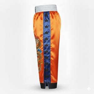 2026 Custom Logo Front Satin Made Kick Boxing Pant Durable Stretch Breathable Quick Dry Sportswear OEM Manufacturer Wholesale - Product Image 5