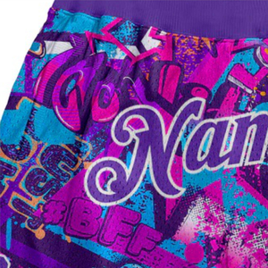 Conçu sur mesure, short en maille légère et respirante pour hommes et femmes, ensembles de basket-ball confortables de grande taille à sublimation - Product Image 5