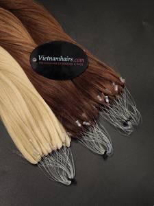 2025 Venta caliente calidad superior 100% extensiones de cabello humano crudo vietnamita cutícula completa Super extremos dobles dibujados con tubo retráctil - Product Image 2