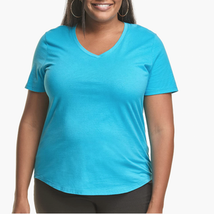 Camiseta básica de moda para mujer con mangas cortas y diseño simple ideal para capas de atuendos diarios y servicios OEM - Product Image 3