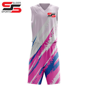 Maillots de basket-ball personnalisés OEM à double broderie et double face, uniformes 100 % polyester, impression numérique, séchage rapide, grandes tailles, été - Product Image 1