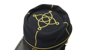 Venta al por mayor de logotipo de requisito personalizado de alta calidad US CS Unisex American Reproducción de lana azul Kepis sombreros - Product Image 5