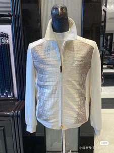 Veste en cuir de vache et toile décontractée de qualité supérieure pour l'hiver, fermeture éclair, imperméable, écologique, couleur blanche, finition cirée marron, prix bas - Product Image 6