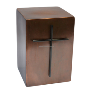 Luxury <b>Stone</b> Square <b>Memorial</b> Urns With Metal Combo Design Home Decor Keep Sake Urns Best Funeral Supplies Pet Urns - Product Image 3