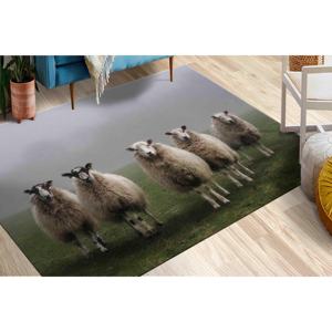 พรมแกะพิมพ์ลาย 3 มิติ: ของตกแต่งบ้านสไตล์ฟาร์มเฮาส์ พรมรูปสัตว์ พรมขนนุ่ม - Product Image 1
