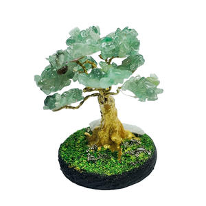 Sculpture artisanale en cristal vert, forme libre, durable, arbre de vie, Feng Shui, décoration d'intérieur, objet de collection, souvenir - Product Image 4