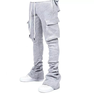 Pantalones Deportivos Casuales de Invierno para Hombre, 100% Algodón, de Alta Calidad, con Bolsillos, Cordón Ajustable, Cintura Elástica y Transpirables - Product Image 1