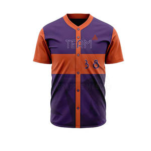 Servicio OEM, Diseño de Camiseta de Béisbol para Hombre, 100% Poliéster, Talla Grande, Ropa Deportiva, Técnica de Bordado, Conjuntos de Moda al por Mayor - Product Image 3