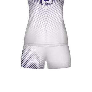 Ensemble uniforme de volley-ball personnalisé pour femmes, maillot et short, séchage rapide, respirant, coupe compressive, impression par sublimation avec nom - Product Image 5
