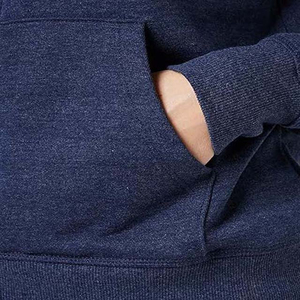 Sudadera con Capucha para Mujer, Talla Grande, Invierno 2026, OEM, Venta al por Mayor, Azul Marino, Felpa Francesa, Cierre Completo, Transpirable, Ropa Casual - Product Image 3