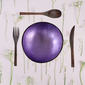 ชามกะลามะพร้าวธรรมชาติ งานฝีมือเคลือบลายแตก สไตล์จีนใหม่ เป็นมิตรกับสิ่งแวดล้อม ย่อยสลายได้ ใช้ซ้ำได้ - Product Image 4