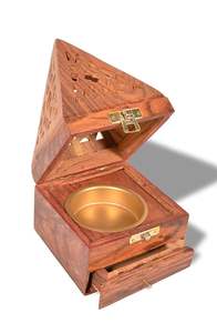 Premium Quality <b>Wooden</b> Incense Bakhoor <b>Burner</b> Cheap Price Home Decor Special Mubkhar Incense Holder <b>for</b> Ramadan Decoration - Product Image 6