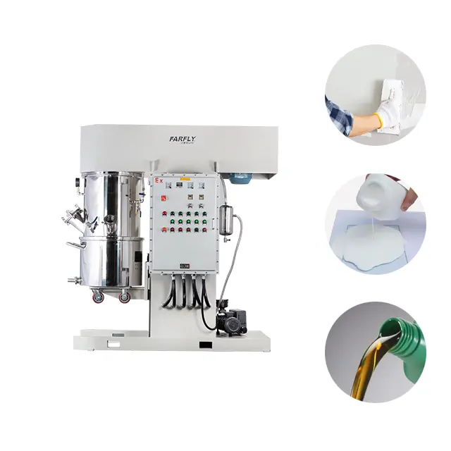 High viscosity three shaft mixer high speed dispersing machine silica gel sealant disperser and mixer