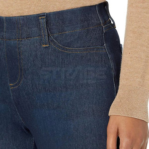 Pantalones Vaqueros de Mujer de Corte Regular, Transpirables, de Cintura Media, 100% Algodón, con Construcción Duradera, Diseño Cómodo y Acabado Liso - Product Image 5