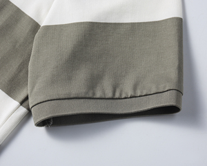 Premium hommes été pour polos rayé broderie Design Polyester coton tricoté tissu fil teint Technique solide - Product Image 3