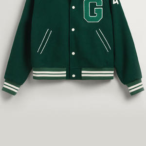 Chaqueta Varsity con Capucha para Hombre, de Invierno, de Alta Calidad, con Bordado Chenille, Diseño Personalizado con Letras de Béisbol y Logotipo Frontal - Product Image 5