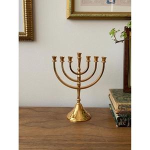 Hanukah Décoration 9 Bras Argent Menorah Bougeoir Pour Chandelier Concurrentiel En Laiton Coulé En Métal Bougeoir Événement Fourniture - Product Image 2