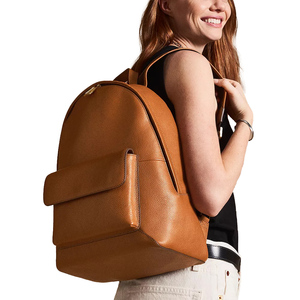 Sac à dos en cuir sac à dos de randonnée dames noir faux cuir végétalien ordinateur de voyage grand sac à dos meilleur travail en cuir véritable - Product Image 4