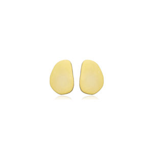 Irregular Shape Plain Wholesale Women <b>Silver</b> <b>Stud</b> <b>Earrings</b> Turkish Wholesale 925 Sterling <b>Silver</b> Jewelry - Product Image 1