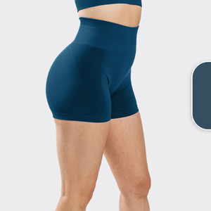 PromotionWomen Girls Elástico Compresión Elástico Color sólido Outdoor Athletic Soft Running Fitness Booty Shorts - Product Image 5