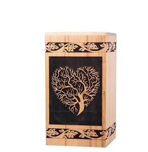 Urna de palisandro hecha a mano para cenizas humanas, árbol de la vida, urna de cremación personalizada para cenizas, caja de urna de madera grande hecha a mano - Product Image 4