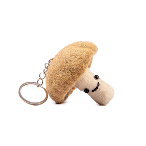 Porte-clés de fruits en feutre mignon fait à la main accessoire de porte-clés doux écologique pour sacs clés cadeaux-conception à la mode unique - Product Image 4