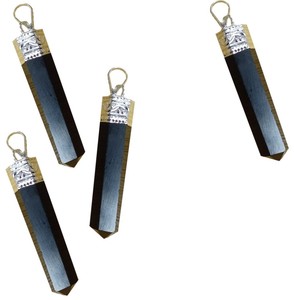 Último Modelo 2026: Colgante de Lápiz de Ágata Estilo Obsidiana Negra con Chakra, Gema Natural para Protección, Conexión a Tierra y Sanación - Venta al por Mayor - Product Image 3