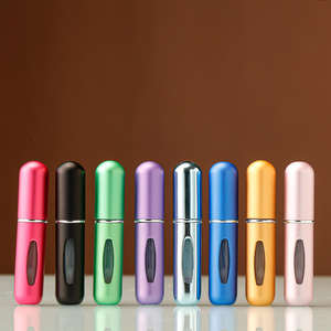 Unalilia BL01 Flacon de parfum vide en verre de 5 ml, rechargeable par le bas, estampé à chaud, avec bouchon en bois, pour voyage, sac cadeau, cosmétiques - Product Image 3