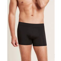 Boxer Homme Taille Haute Transparent avec Ceinture Élastique Respirant Anti-Bactérien Anti-Statique Séchage Rapide Tricoté 180 GSM
