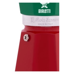Cafetera Bialetti Moka Express de aluminio para 3 tazas, tricolor, hecha en Italia - Product Image 2