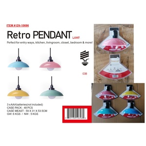 10696- Modern Simple Retro Pendant <b>Lamp</b> Plastic Warm White Light for Home <b>Kitchen</b> Island Restaurant Wall Hanging - Product Image 1