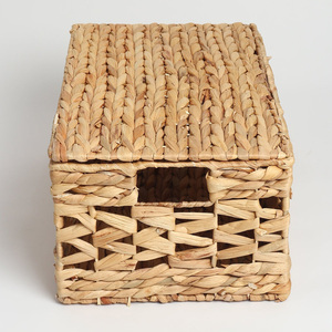 Boîte de rangement pliable en jacinthe d'eau respectueuse de l'environnement boîte pliante artisanale emballage boîtes pliables - Product Image 4